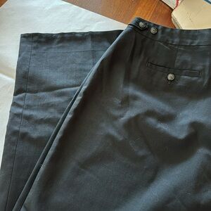 Jones, New York tissue weight black work pants